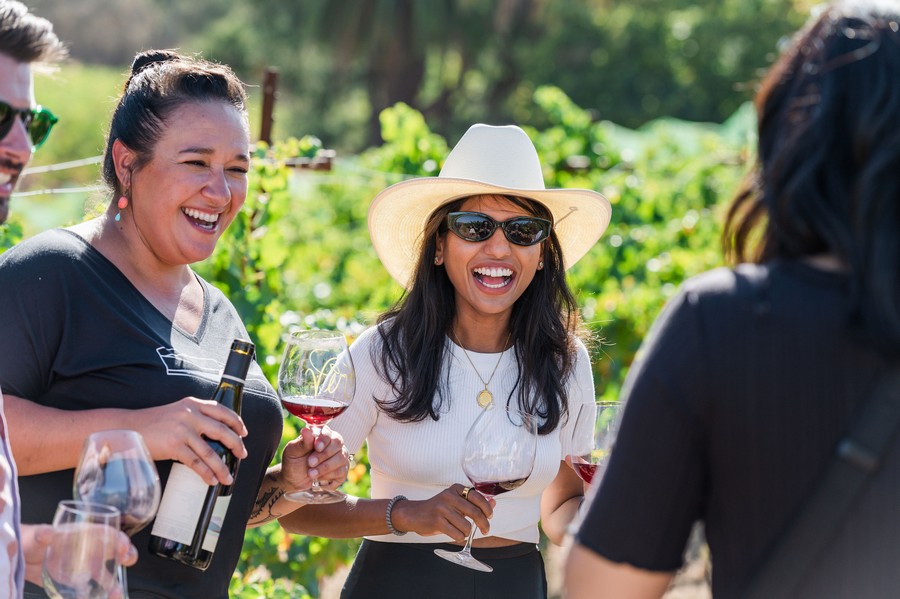 People Tasting Wine